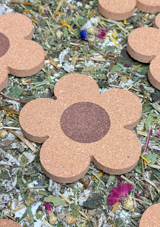 Flower Cork Mat
