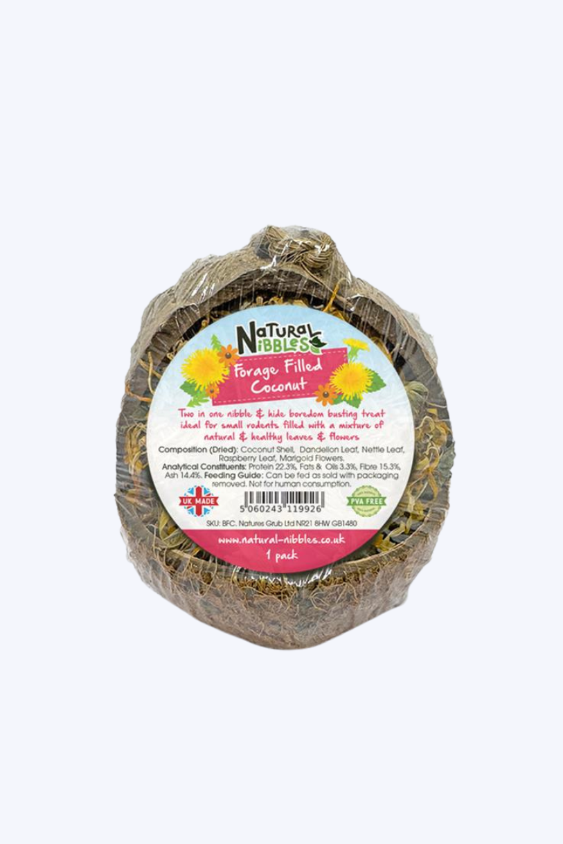 Natural Nibbles Forage Filled Coconut