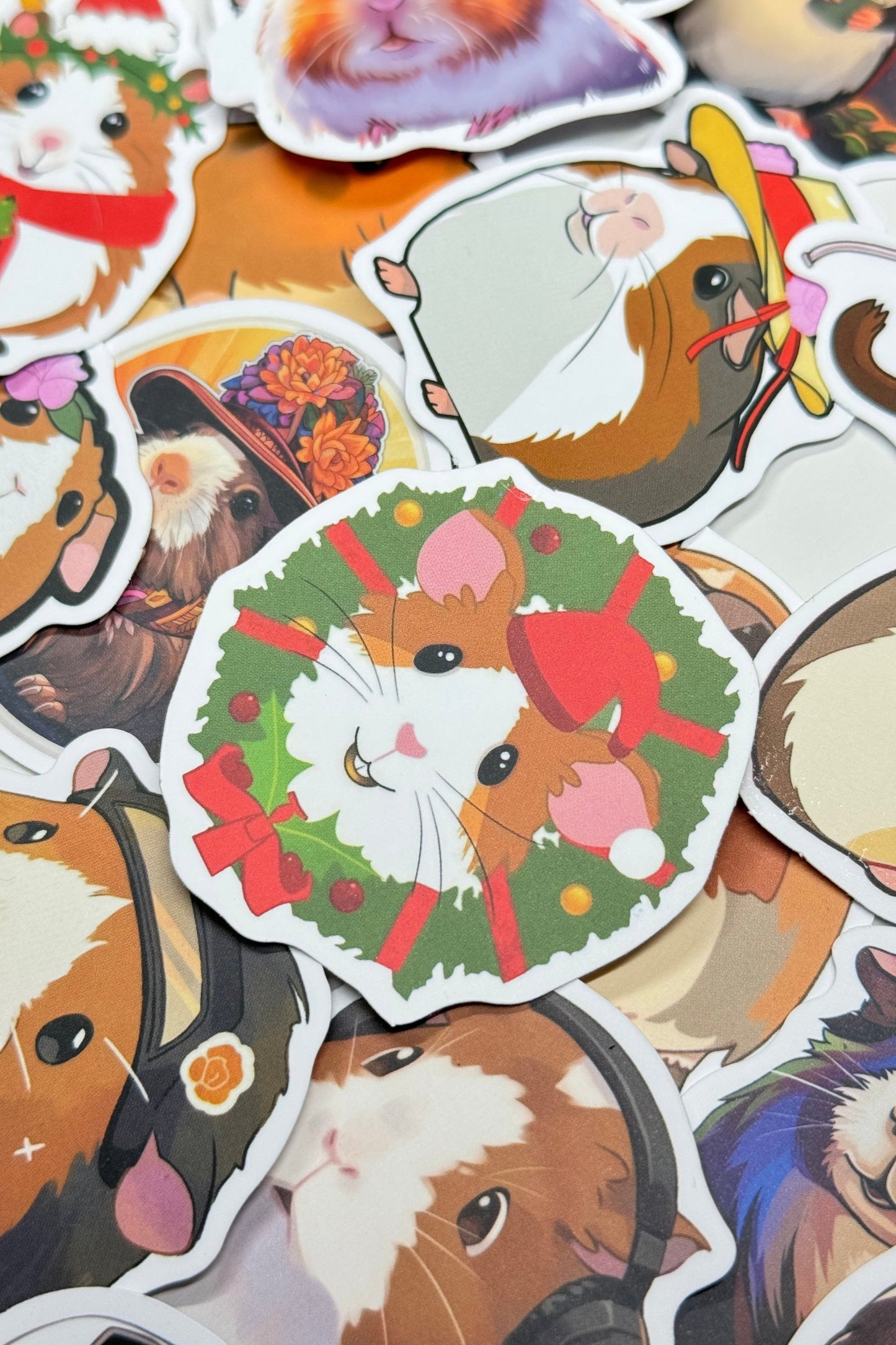 Moony Paw Guinea Pig Stickers – exclusive collection for decoration.